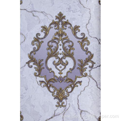 Modern Design Soundproof Damask Wallpaper